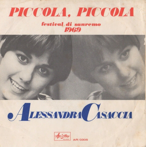 アレッサンドラ・カッザチャ(Alessandra Casaccia) - Piccola Piccola /  Un Volo Nella Notte (EP) 1969